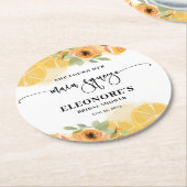 Sie fand ihr Squeeze-Brautparty Runder Pappuntersetzer (Angewinkelt)