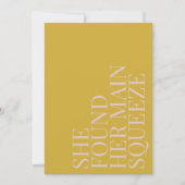 Sie fand ihr wichtigstes queeze-modernes Brautpart Einladung (Vorderseite)