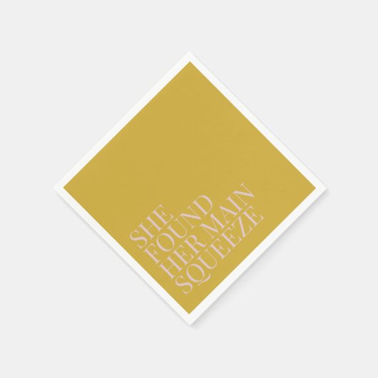 Sie fand ihr wichtigstes queeze-modernes Brautpart Serviette (Ecke)