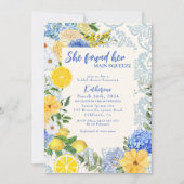 Sie fand ihr wichtigstes Zitronenmeer-Brautparty Einladung (Vorderseite)