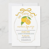 Sie fand ihr wichtigstes Zitronenmeer-Brautparty Einladung (Vorderseite)