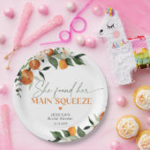 Sie fand ihr wichtigstes Zitrusfrüchte-Brautparty Pappteller (Party)