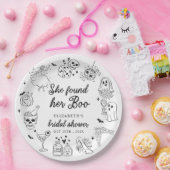 Sie fand ihre Boo-Geister-Hochzeitsdusche mit flor Pappteller (Party)