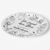 Sie fand ihre Boo-Ghost-Floral-Brautparty Pappteller (Schrägansicht)