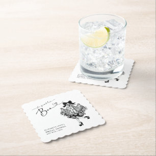 Sie fand ihre Boo Ghost Floral Brautparty Untersetzer