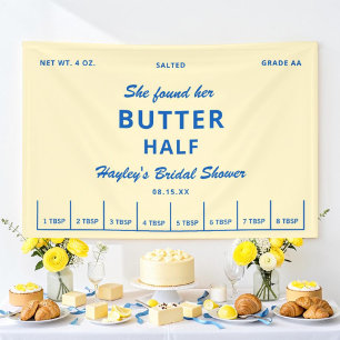 Sie fand ihre Butter-Halb-Junggesellinnen-Abschied Banner