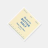Sie fand ihre Butter-Hälfte Junggesellinnenabschie Serviette (Ecke)