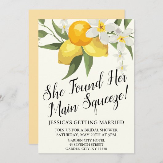 Sie fand ihre große Liebe Einladung (Vorne/Hinten)