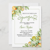 Sie fand ihre Haupt-Squeeze-Brautparty-Grünflächen Einladung (Vorderseite)