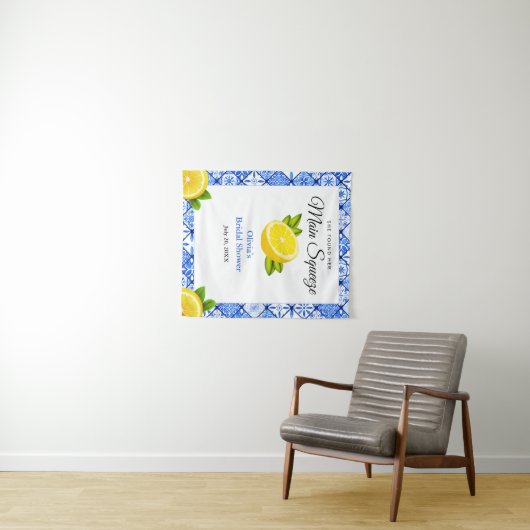 Sie fand ihre Haupt-Squeeze-Brautparty Hintergrund Wandteppich (Beispiel (Horizontal))