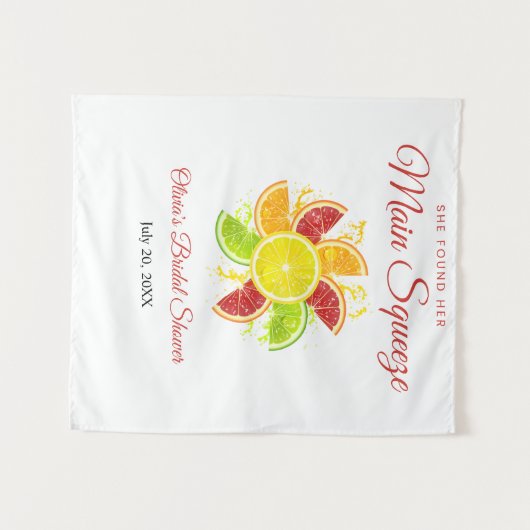 Sie fand ihre Haupt-Squeeze-Brautparty Hintergrund Wandteppich (Vorderseite (Horizontal))