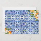 Sie fand ihre Haupt-Squeeze-Orangen-Rezept-Karte Einladung (Rückseite)