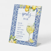 Sie fand ihre Haupt Squeeze Spritz Bar Sockelschild (Vorderseite)