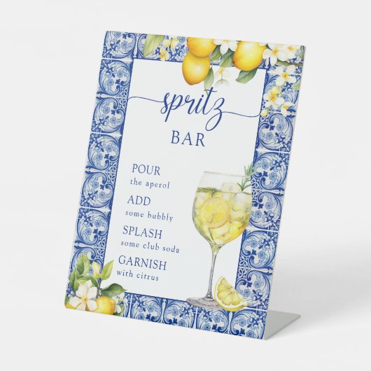 Sie fand ihre Haupt Squeeze Spritz Bar Sockelschild (Vorderseite)