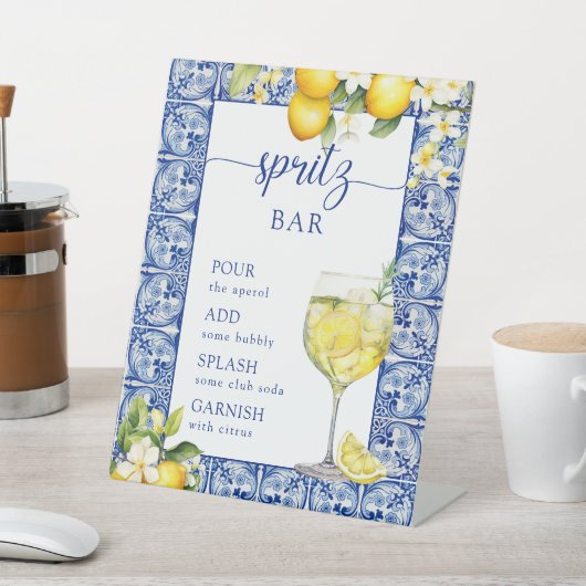 Sie fand ihre Haupt Squeeze Spritz Bar Sockelschild (In SItu)