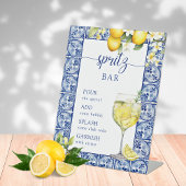 Sie fand ihre Haupt Squeeze Spritz Bar Sockelschild