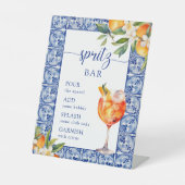 Sie fand ihre Haupt Squeeze Spritz Bar Sockelschild (Vorderseite)