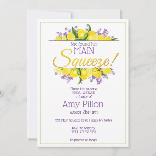 Sie fand ihre Hauptpresse - Brautparty Einladung (Vorderseite)