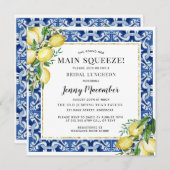 Sie fand ihre Hauptpresse Lemon Bridal Luncheon Einladung (Vorne/Hinten)