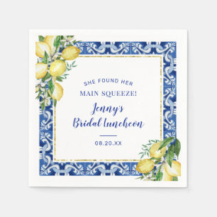 Sie fand ihre Hauptpresse Lemon Bridal Luncheon Serviette