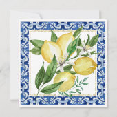 Sie fand ihre Hauptpresse Lemon Brunch Bubbly Einladung (Rückseite)