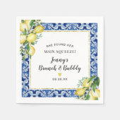 Sie fand ihre Hauptpresse Lemon Brunch Bubbly Serviette (Vorderseite)