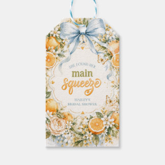 Sie fand ihre Hauptpresse Orange Blossom Braut- Geschenkanhänger