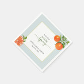 Sie fand ihre Hauptpresse Orange Bridal Serviette (Ecke)