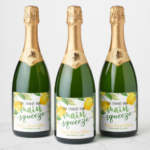 Sie fand ihre Hauptpresse-Sparkling-Weinflasche L Schaumweinetikett