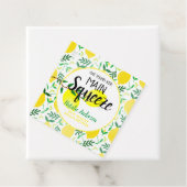 Sie fand ihre Hauptpresse Yellow Lemons Bridal Sh Geschenkanhänger (Beispiel)