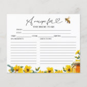 Sie fand ihre Honey Brautparty-Rezept-Karte (Vorderseite)