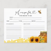 Sie fand ihre Honey Brautparty-Rezept-Karte (Vorderseite)