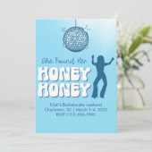 Sie fand ihre Honey Honey Bachelorette Einladung (Stehend Vorderseite)