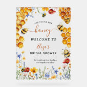 Sie fand ihre Honey Wildblume als Welcome Bridal Acrylschild (Vorderseite)