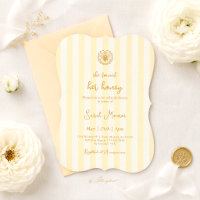 Sie fand ihre Honey Yellow Stripes Brautparty