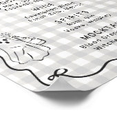 Sie fand ihre knöchelartigen Halloween-Brautparty- Poster (Ecke)