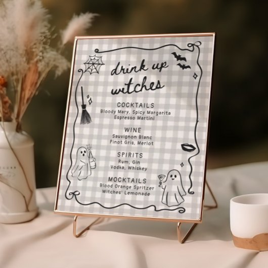 Sie fand ihre knöchelartigen Halloween-Brautparty- Poster