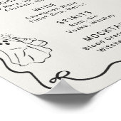 Sie fand ihre knöchelartigen Halloween-Brautparty- Poster (Ecke)