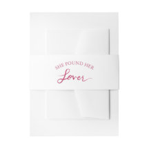 Sie fand ihre Lover Brautparty Bauchband