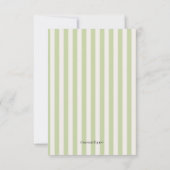 Sie fand ihre perfekte Matcha-Antwortkarte RSVP Karte (Rückseite)