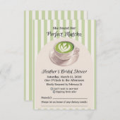 Sie fand ihre perfekte Matcha-Antwortkarte RSVP Karte (Vorne/Hinten)