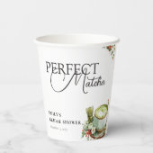 Sie fand ihre perfekte Matcha-Brautparty Pappbecher (Rückseite)