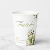 Sie fand ihre perfekte Matcha-Brautparty Pappbecher (Rückseite)