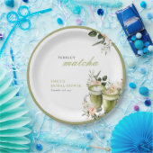 Sie fand ihre perfekte Matcha-Brautparty Pappteller (Party)