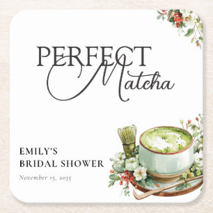 Sie fand ihre perfekte Matcha-Brautparty Rechteckiger Pappuntersetzer