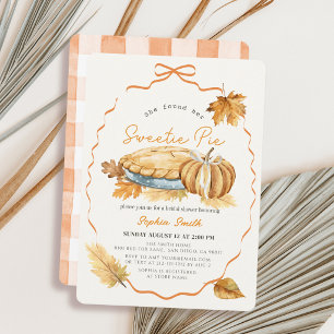 Sie fand ihre Sweetie Pie Herbst-Brautparty Einladung
