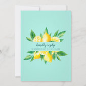 Sie fand ihre wichtigste Squeeze Lemon Engagement Einladung (Rückseite)