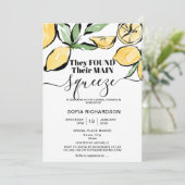 Sie fand ihre wichtigste Zitrone BOHO SUMMER Einladung (Stehend Vorderseite)