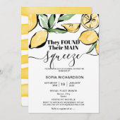 Sie fand ihre wichtigste Zitrone BOHO SUMMER Einladung (Vorne/Hinten)