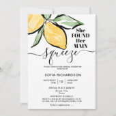 Sie fand ihre wichtigste Zitrone BOHO SUMMER Einladung (Vorderseite)